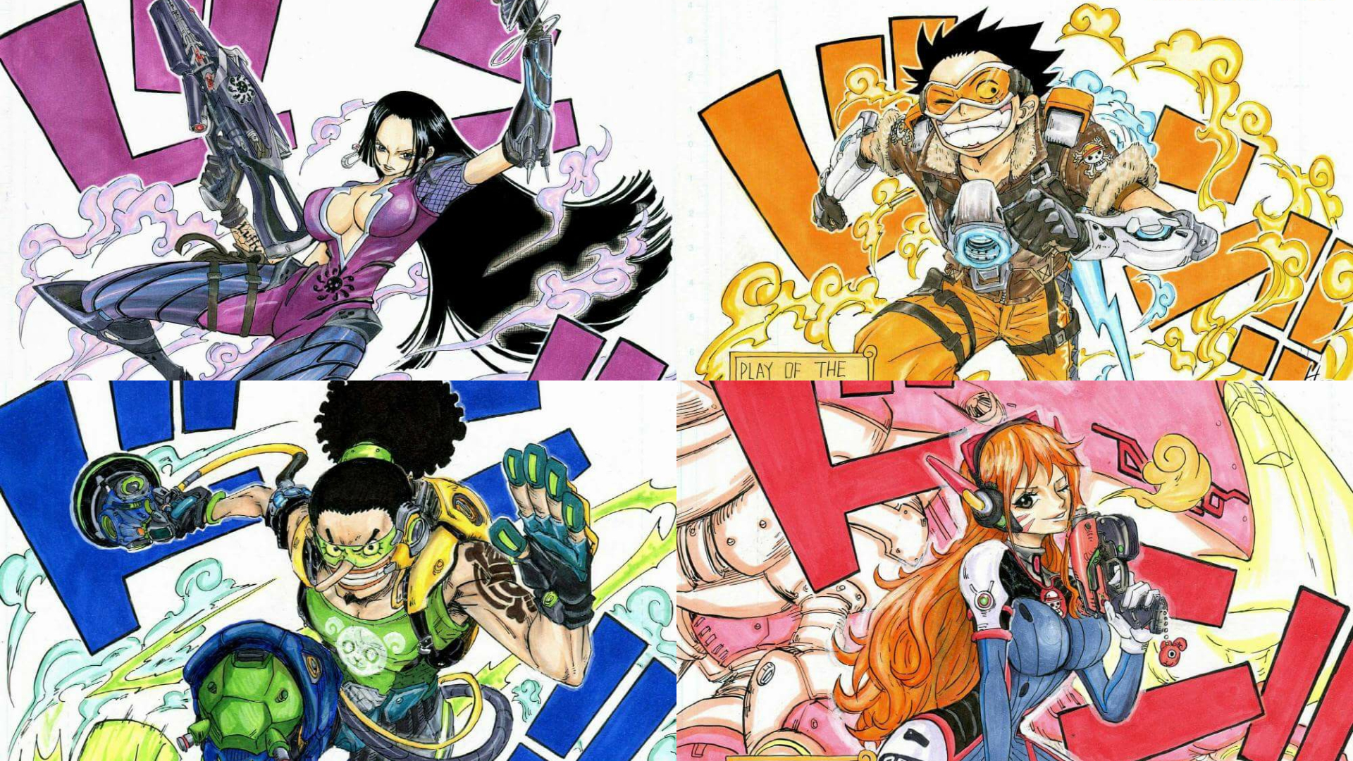 【OW2】クオリティの高すぎる25種類の『OW×ワンピース』のファンアートまとめ