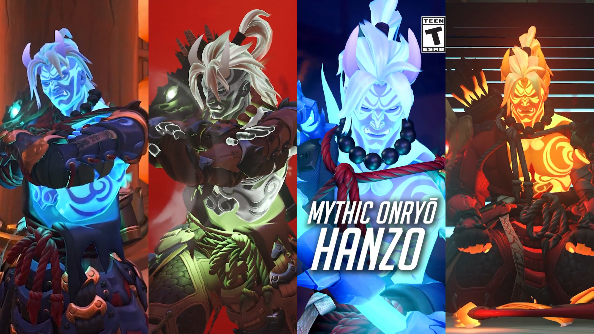 【OW2】シーズン7で登場するハンゾーのミシックスキンが公開。各ティアの見た目やカスタマイズ内容まとめ