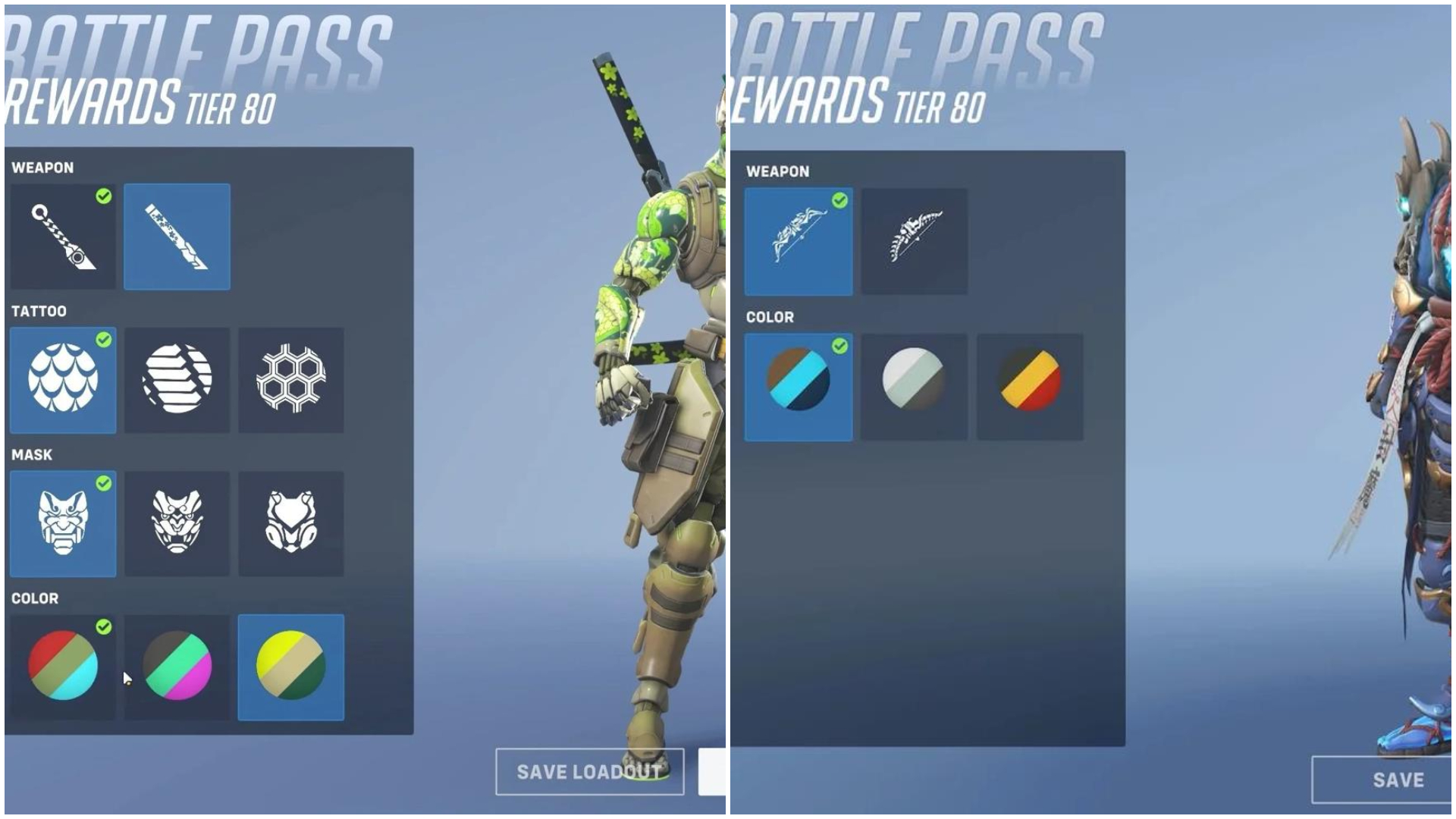 【OW2】ミシックスキンのカスタマイズ『シーズン1=56パターン』『シーズン7=〇〇パターン』 ←これマジ・・・?