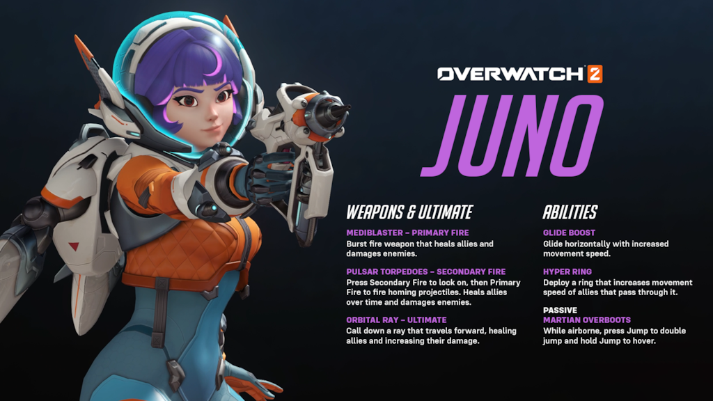 【OW2】ジュノちゃんを30戦以上使ってたきた感想まとめ ←〇〇からは逃げられない