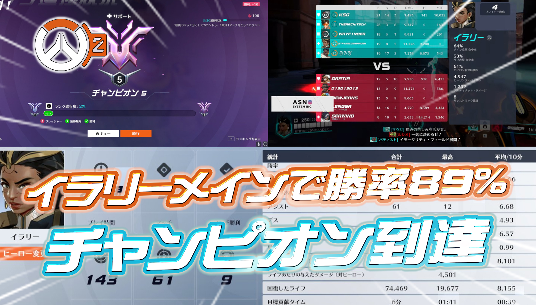 【世はまさに大イラリー時代!?】VARRELのQloud選手がイラリーメインで勝率89%を叩き出しチャンピオンに到達