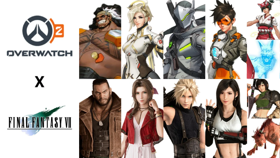【海外の反応】もし『オーバーウォッチ×FF7コラボ』が来たらどのスキンが欲しい？