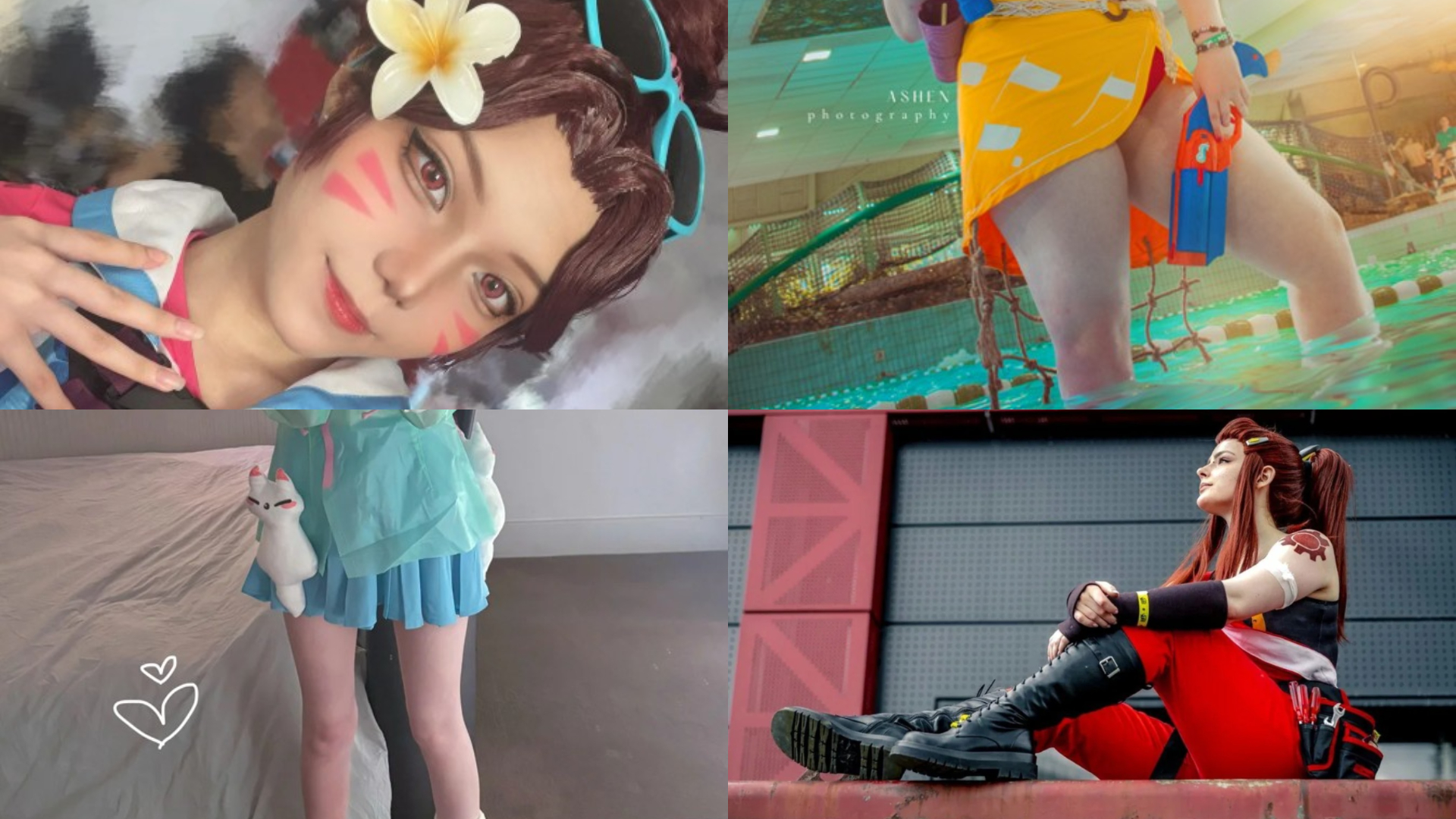 【OW2】海外勢によるコスプレまとめ「水着Dva」「水着アッシュ」「レイニーデイキリコ」ほか