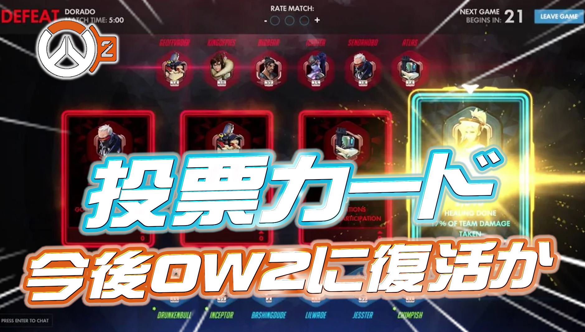 【速報】今後投票カードが復活か