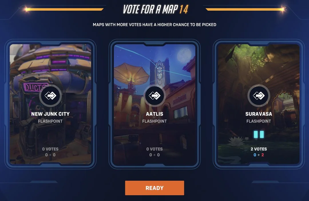 【OW2】ミッドパッチ以降『マップ投票が操作されている』可能性が指摘