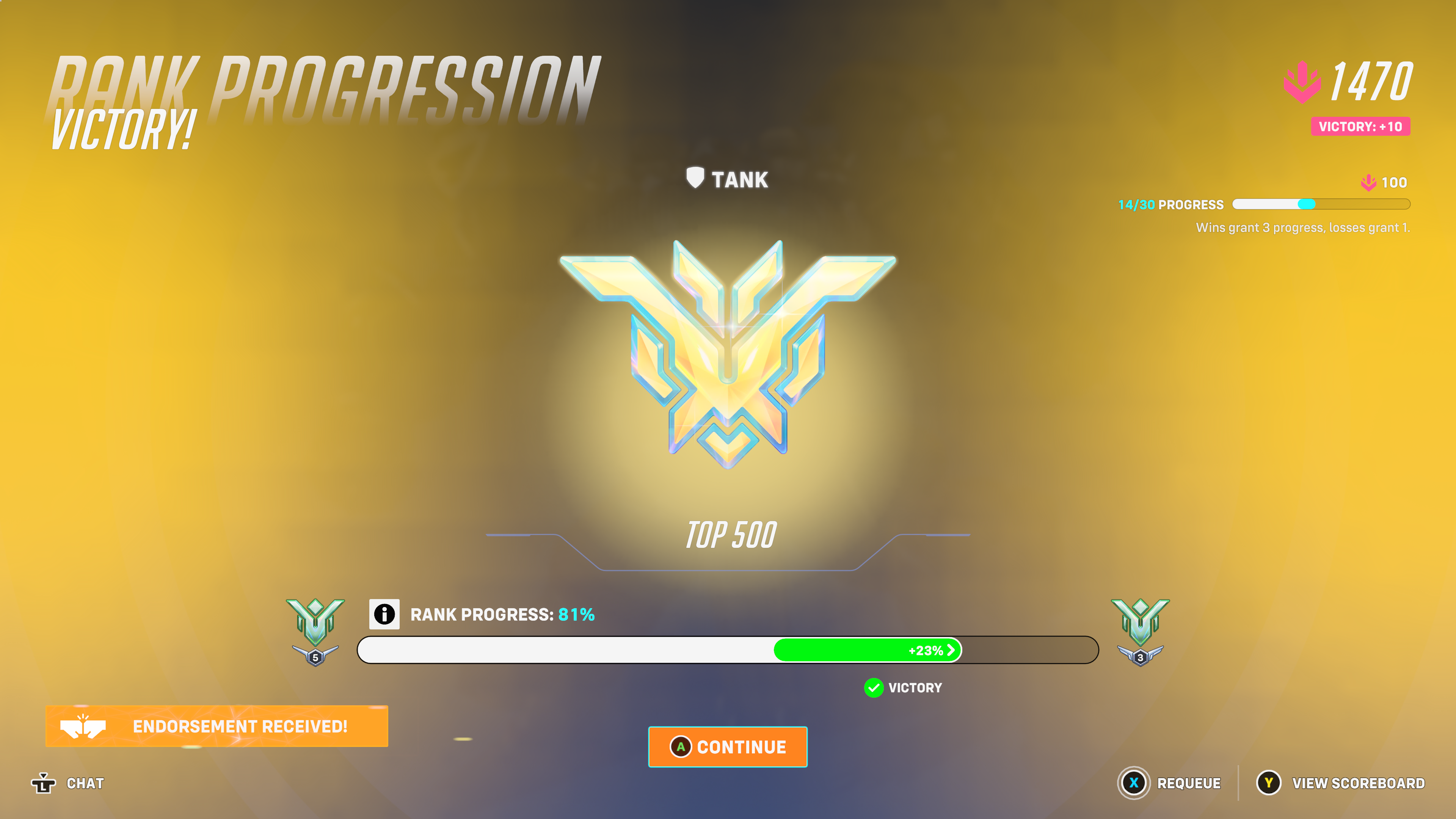 【OW2】タンクTOP500のフレの金言「〇〇の敵対処しとけば勝手にランク上がっから！」