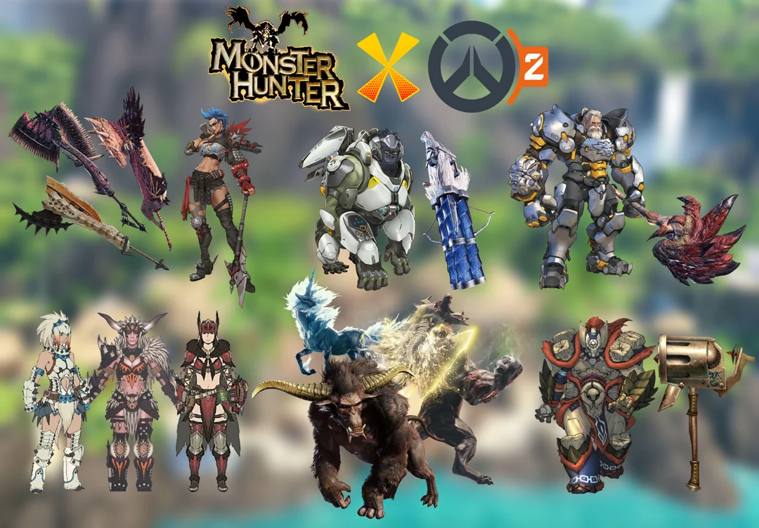【OW2】海外勢による『オーバーウォッチ×モンスターハンターのコラボ案』