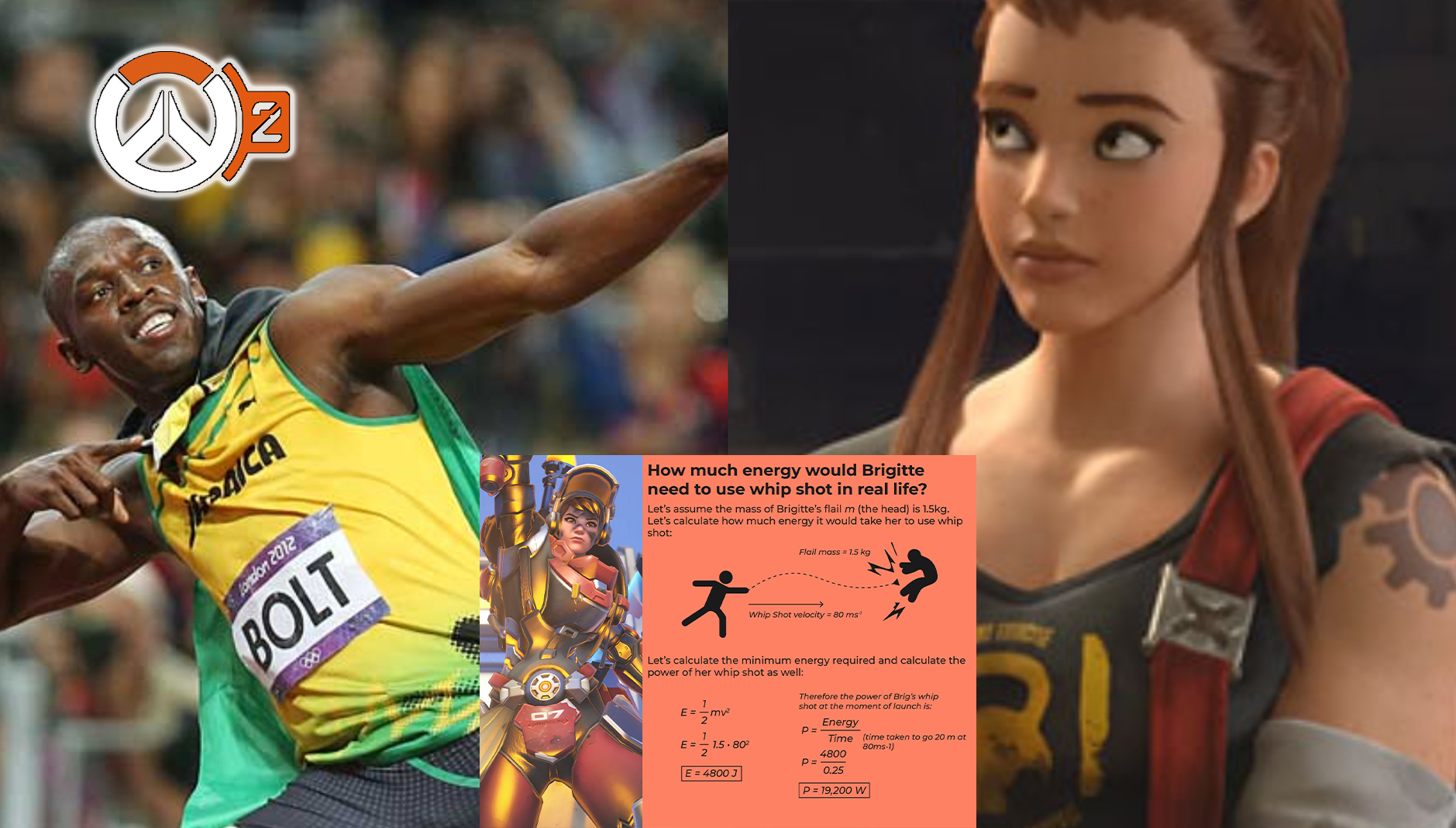 【OW2】海外物理学者によってブリギッテの秘密が暴露される。あの片腕に秘められたパワーは『ウサイン・ボルト7人分』