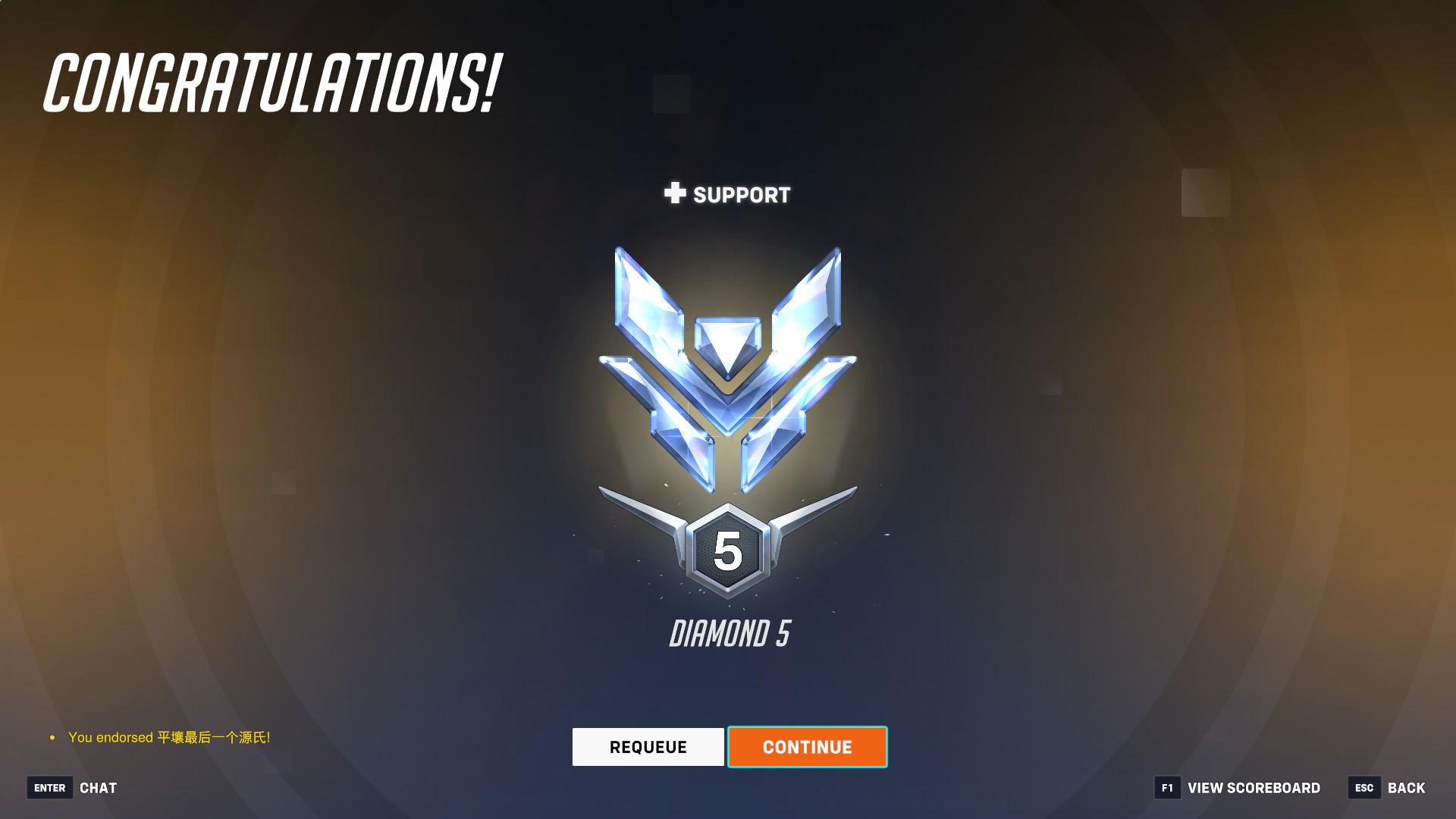 【朗報】9年かけてダイヤに到達したプレイヤーが現れ祝福集まる