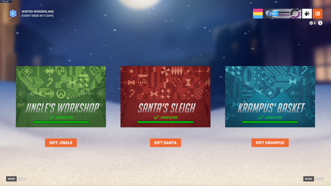 【OW2】冬イベントを完走したプレイヤーがちらほら登場、1日〇〇時間は「廃人」なのか？