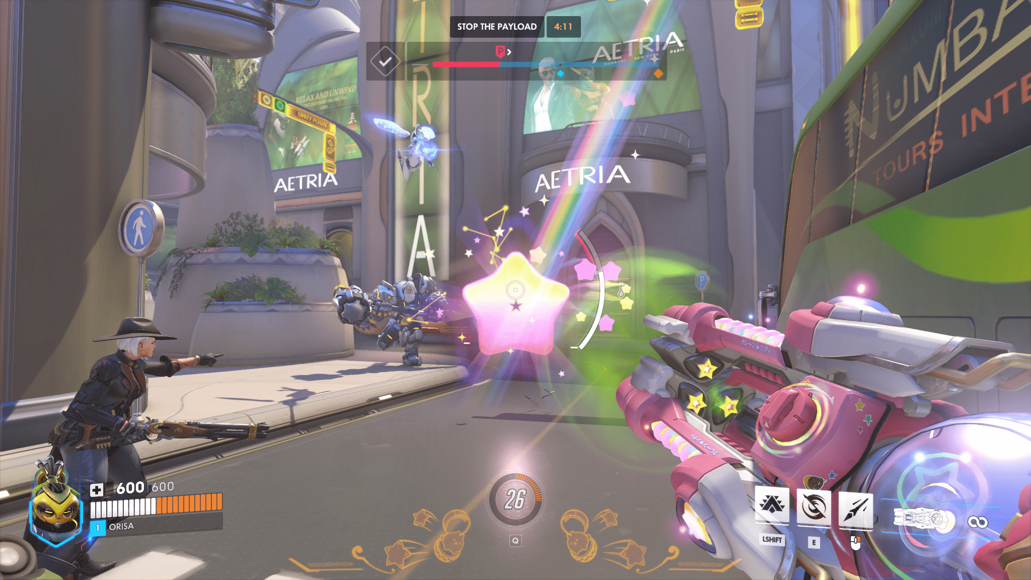 【OW2】オリーサで敵陣のど真ん中に突っ込んで死ぬやつ ←前出るならこのムーブでクロス作れ