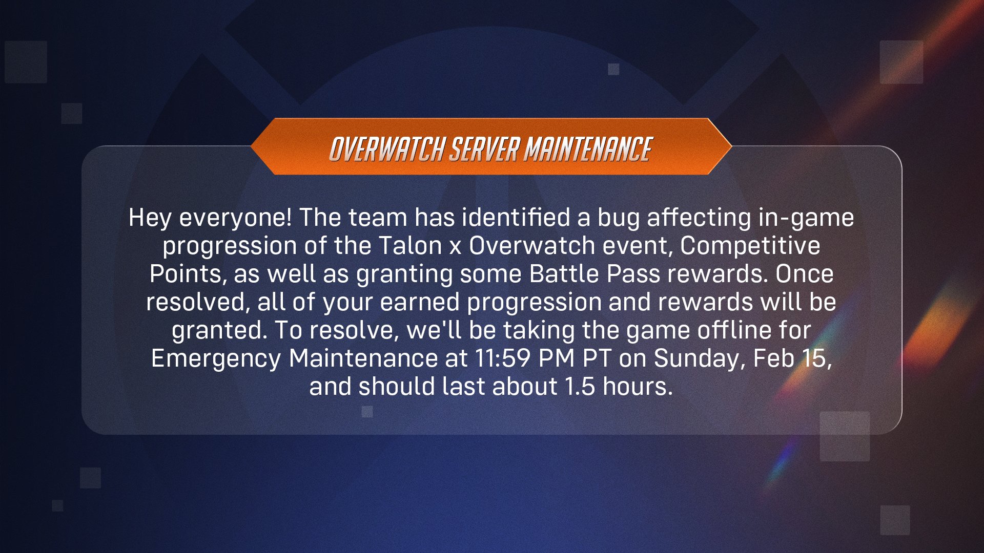 【緊急メンテ】明日再度サーバー停止