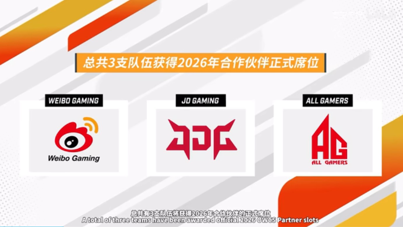 【速報】OWCS 2026の全パートナーチームが決定 —新たな枠組み「一時パートナー」も追加