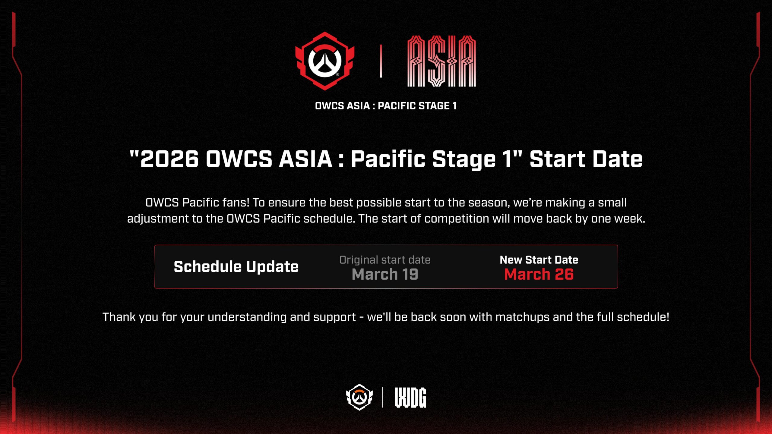 【OW】本日のOWCS最新情報まとめ—Pacific Stage 1が1週間延期、NA・EMEAロスター発表 - Team Liquidは補充なしの5名体制