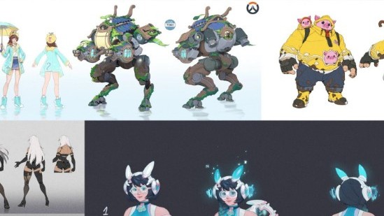 【OW】中間パッチ以降に登場するスキンのコンセプトアートまとめ ←シグマとイラリー、ベンチャーに沸く海外勢