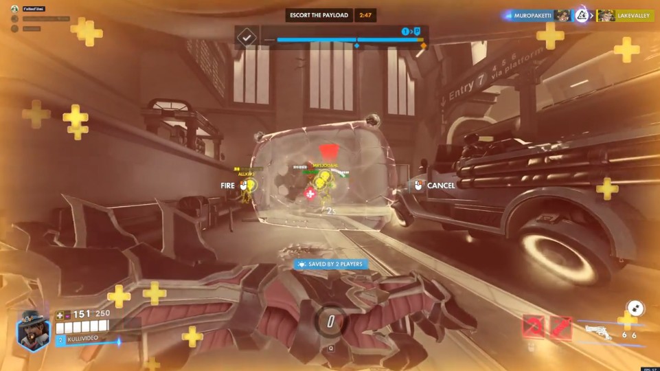 【OW】デッドアイが刺さりそうなシーン、味方がシグマのバリア割ってくれなくて不発 ←お前それ･･･