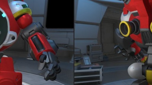 【OW】Blenderで修復されたD.MONのメック、丸っこすぎてベイマックス＆エッグマン扱いされる