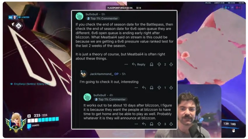 【OW】BlizzCon後に6v6が正式復活するとの噂が広がる