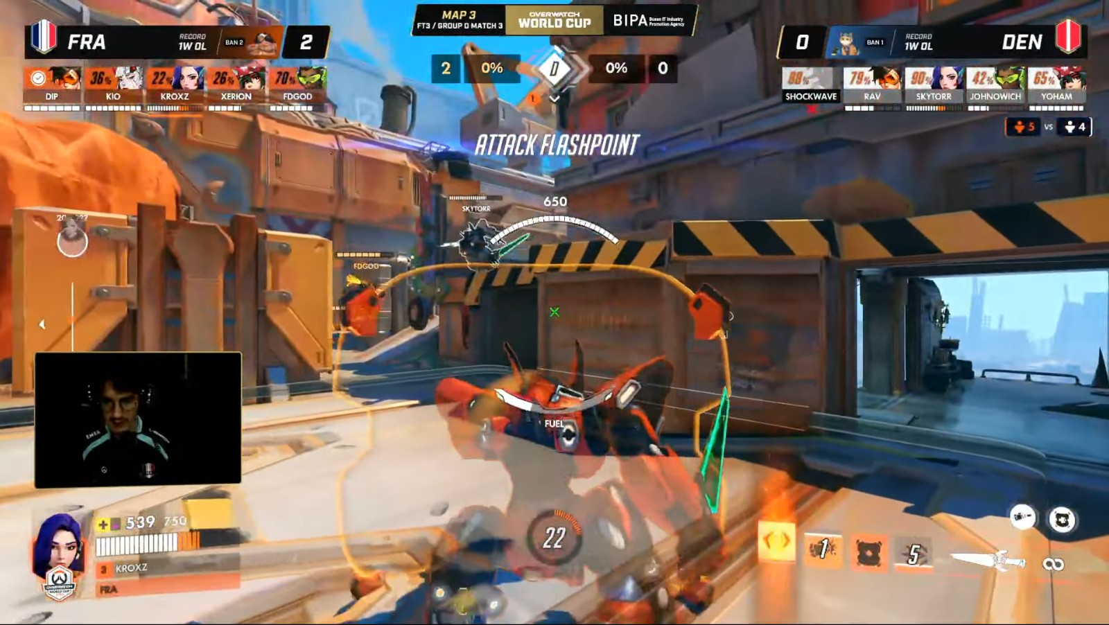 【OW】フランス代表、KroxzのD.monがデンマークを蹂躙「本当に優勝あるぞ」