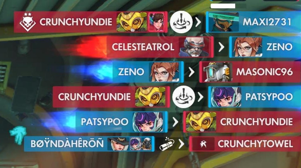 【OW】今シーズンのキルログ、何か変だと思ったらこの仕様が原因だった