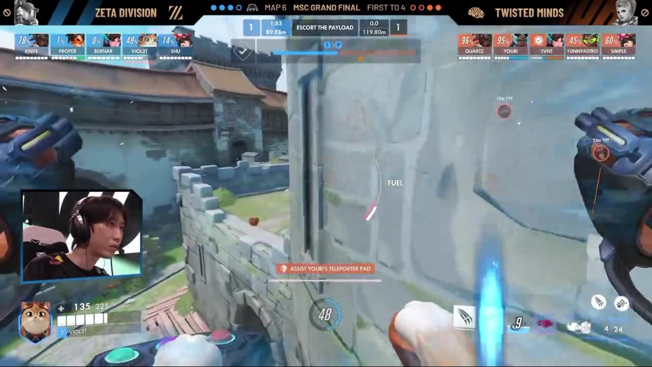 【OW】MSC決勝のViol2t視点が公開、猫の使い方がマジで世界一すぎる