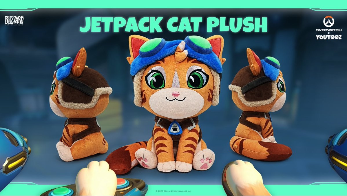 【OW】ジェットパック・キャットのキーチェーン＆デカぬいが同時発売へ