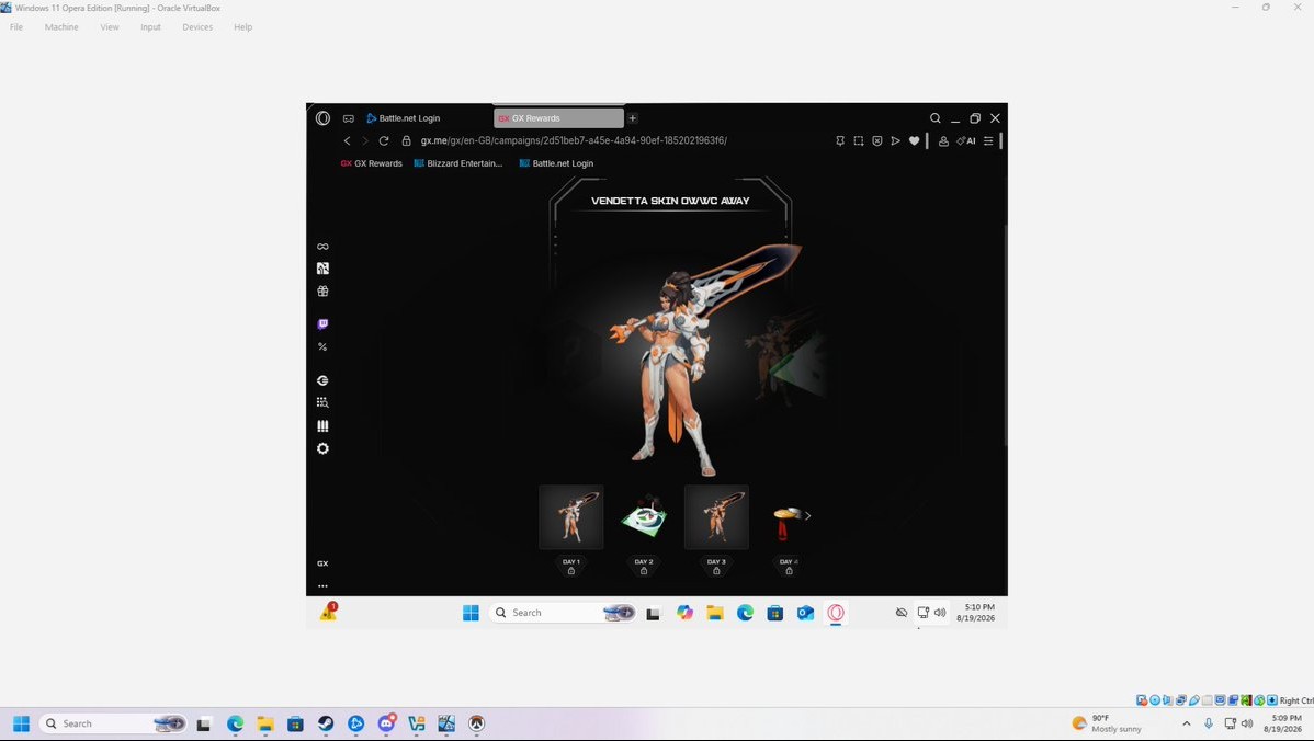 【OW】Opera GXを普段のPCに入れずに連携報酬を回収する賢すぎる方法がコチラ