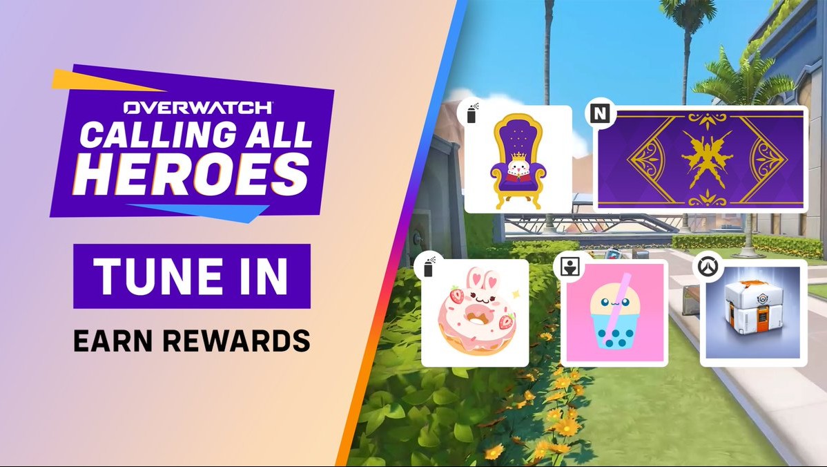 【OW】今週末のCalling All Heroes決勝、視聴報酬6種がもらえるぞ