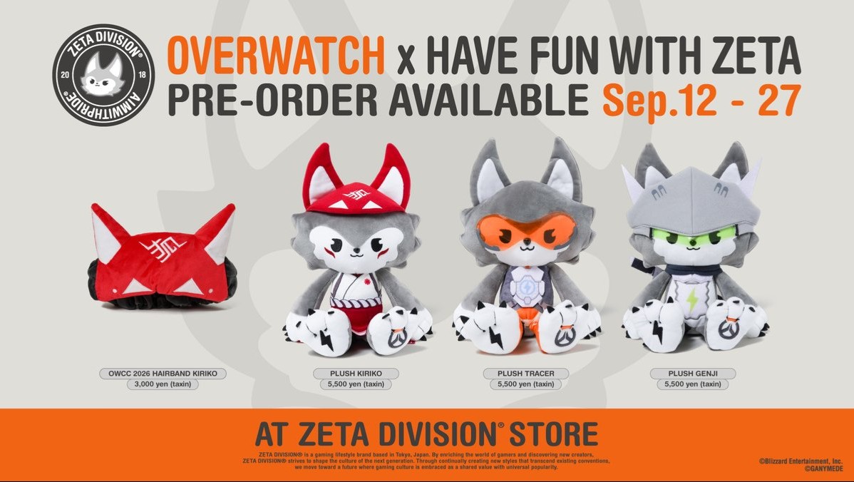 【OW】ZETAくん×OWコラボぬいぐるみが待望の受注再販開始