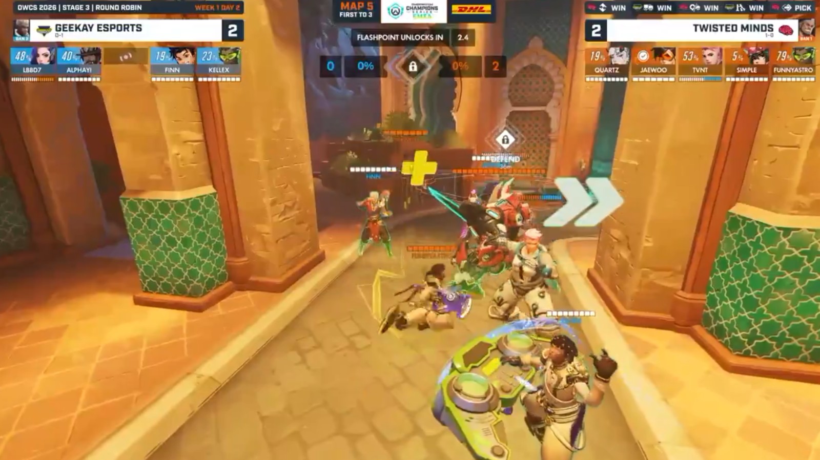 【OW】EMEA公式戦、まさかの4v5で白熱の試合が急遽フレンドリーマッチに