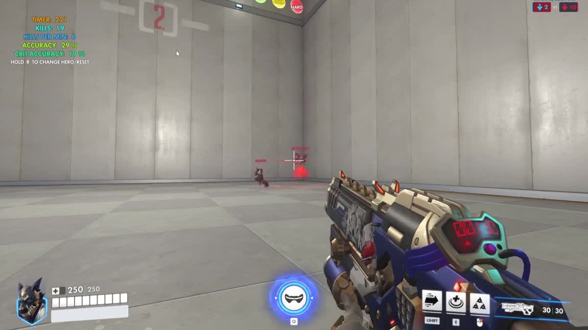 【OW】ヒットスキャンのトラッキングを改善コツある？←○○を狙ってみて